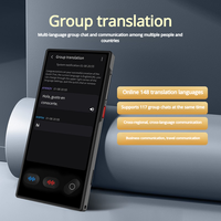 Traducteur intelligent S35 transfrontalier noir IPS 4,0 pouces, multi-langues, hors ligne, en temps réel, pour voyages en étranger, IA 148