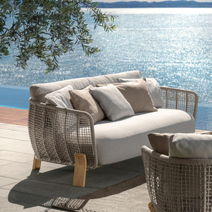 Set di Mobili da Esterno in Legno per Balcone, Terrazza, Giardino, Divano e Sdraio Commerciali - Product Image 6
