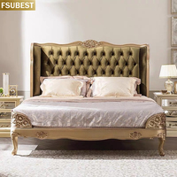 Cadre de lit double en velours, cadre de lit de luxe, lit Cama Yatak Letto Letti Bedden, mobilier de chambre à coucher, cadre de lit double en bois, meubles