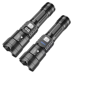 Powerful Multifunctional Digital Display Zoom LED <b>Flashlight</b> Portable with Long Range Type-C Charging for Camping - Product Image 1