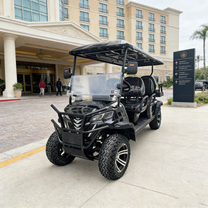 Voiturette électrique 4+2 places pour hôtel et complexe hôtelier, véhicule à faible vitesse avec auvent, batteries sans entretien 60V - Product Image 1