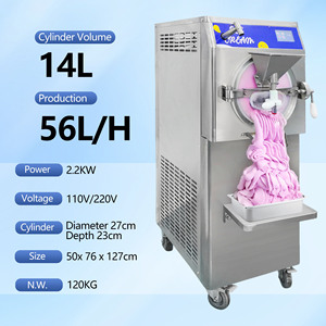 Macchina per Gelato Mvckyi 56L/h, 10 Programmi, Gelatiera Commerciale, Congelatore Batch Mehen, Macchina per Snack, Frutta Fresca Automatica - Product Image 3