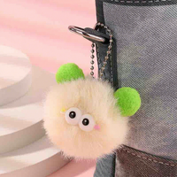 Porte-clés créatures ludiques, doux, moelleux et écologiques, pendentifs de sac en peluche vibrants pour cadeaux de filles et faveurs de fête