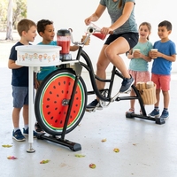 Bicicleta Híbrida EXI Pedal Power Machine con Máquina de Burbujas, para Adultos, Rueda de 26 Pulgadas, Cuadro de Aleación de Aluminio, Fácil de Conducir, para Fiestas