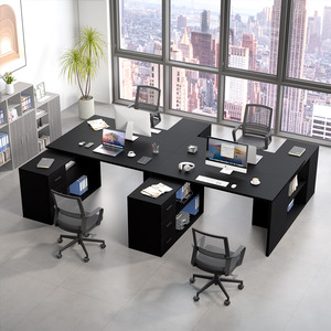 Escritorio de ordenador en forma de L reversible con 3 cajones de almacenamiento y estantes, escritorio de escritura, mesa de oficina modular - Product Image 2