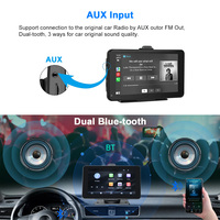 Vente en gros de navigateur Carplay portable Haut-parleur intégré/microphone/GPS/prise en charge multilingue sans fil Android Auto Carplay