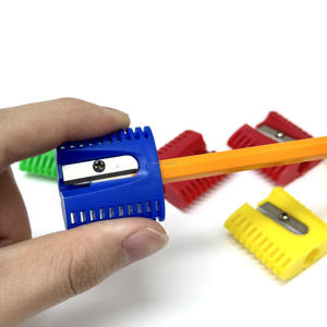 Bureau <span class=keywords><strong>plat</strong></span> étudiant enfants en forme de <span class=keywords><strong>crayon</strong></span> mignon <span class=keywords><strong>plat</strong></span> école un trou <span class=keywords><strong>taille</strong></span>-crayons couleur bonbon - Product Image 5