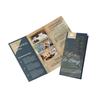 Impression offset personnalisée économique sur papier d'art A3 A4 A5 A6 pour affiches, menus de restaurant, livrets, brochures, dépliants et prospectus pliés