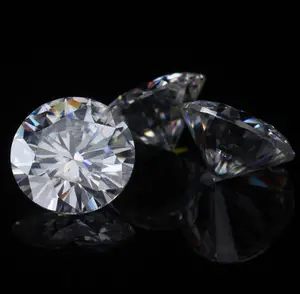 CVD Coated DEF Color VVS VS 1ct 2ct 3ct Wholesale Lab Created Gemstone Round Brilliant Cut Man Made Diamond Stone