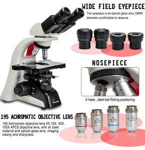 Microscope binoculaire professionnel <span class=keywords><strong>Phenix</strong></span> PH100-2A41L-EP, microscope biologique avancé, batterie en option - Product Image 4