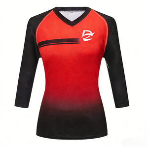 Maillot de Ciclismo de Carretera Personalizable para Mujer, Diseño Aerodinámico de Secado Rápido, Tres Cuartos, para MTB, con Absorción de Humedad - Product Image 1