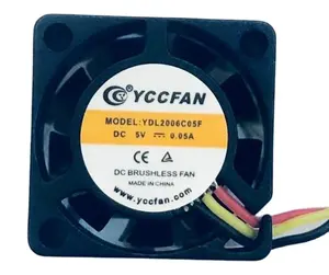 YCCFAN 20mm 20x20x6mm 2006 dc fırçasız 3v 3.3v 3.7v 5v fırçasız süper sessiz Mini soğutma fanı üretmektedir