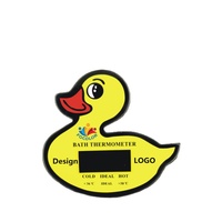 Kartu Termometer Air Mandi Bayi, Pengukur Suhu Kolam Renang Anak Bentuk Katak, Bacaan Instan, Aman