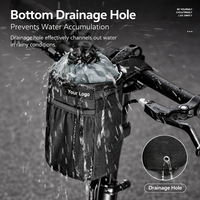 Sac de rangement pour guidon de vélo avec cordon de serrage, porte-gobelet isotherme pour vélo et trottinette, fabricant