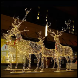 Décorations de Noël extérieures, motif renne lumineux à LED - Product Image 5