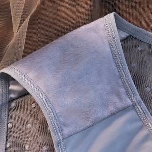 Avrupa amerikan tarzı lüks kadın Bikini sedefli buz ipek düşük bel dantel iç çamaşırı nefes naylon seksi tatlı japon - Product Image 6