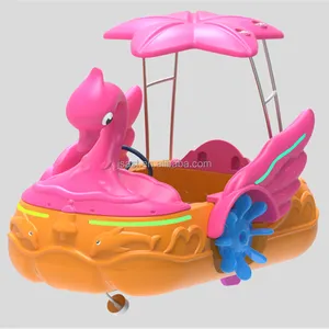 Bateaux à pédales électriques pour enfants et adultes, 4 places, pour lac, avec pédales et moteur, à vendre - Product Image 1