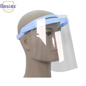Protectores faciales quirúrgicos reutilizables, transparentes y ajustables, con cuatro agujeros