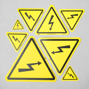 Etiqueta Triangular de Advertencia de Alto Voltaje, Peligro Eléctrico, Impermeable, Resistente a los Arañazos y al Calor, Adhesivo 3M, Etiquetas de Embalaje E09 - Product Image 1
