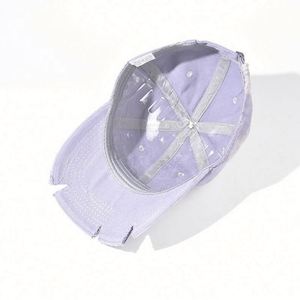 Arrival Fashion Trendy Women Men Stylish <b>Tie</b> Dyed Structured Distressed Baseball Cap with Cut Destroyed Bill - Product Image 4