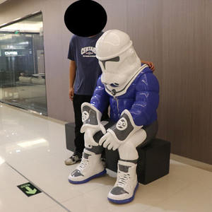 Figura de acción de Robot de Star Wars, escultura de acción de tamaño ife, estatua de superhéroe de película - Product Image 2