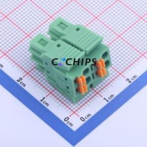 KF2EDGKNHG-3.81-2*2P Plug-in Terminal Block P=3.81mm Connector Plug Snap Fixing 2x2P 3.81mm - Product Image 1