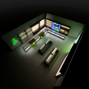 High End Smoke Shop Design Stainless Steel Smokeless Tobacco Display <b>Shelves</b> Cabinet Cigarette Display <b>Shelves</b> - Product Image 6