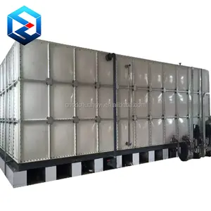 Tanque de armazenamento de água potável com painel de plástico frp grp smc cubo de 100000 litros preço inferior com tamanho 10x5x2m