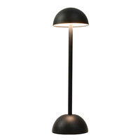 Lampe de table tactile à charge USB champignon transfrontalier moderne grande lumière d'ambiance de chevet en métal avec abat-jour rond pour une utilisation dans la chambre