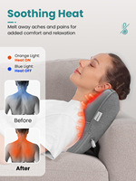 Coussin de massage électrique chauffant apaisant pour le cou et la taille, design ergonomique s'adaptant à la courbe du corps pour la relaxation musculaire et les soins de santé