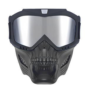 Máscara Modular Compatible con Casco para Aprilia Moto Guzzi, Diseño Convertible, Lavable, Reutilizable, Protector Facial Multideportivo - Product Image 1