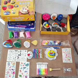 โรงงานผลิต JS รับออกแบบบรรจุภัณฑ์ตามสั่งแบบ OEM และ ODM ขายส่งชุดหินกรวดวาดลายด้วยมือ - Product Image 6