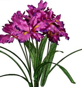 Orchidées <span class=keywords><strong>Vanda</strong></span> artificielles en plastique à longue tige, effet toucher réel, pour la décoration de Thanksgiving et de Noël (vente en gros) - Product Image 5