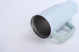 Borraccia Termica in Acciaio Inossidabile da 40oz con Manico e Cannuccia |   Borraccia Termica a Doppia Parete Sottovuoto, Antigoccia, Grande Capacità, Personalizzabile con Logo, Vendita all'Ingrosso - Product Image 3