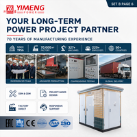 YIMENG 11KV 415V Solution de sous-poste préfabriqué triphasé européen compact pour transformateur et appareillage extérieur