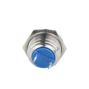 Interrupteur à bouton-poussoir miniature DP momentané à 2 broches, tête ronde <span class=keywords><strong>de</strong></span> 19 mm, 1NO - Product Image 3