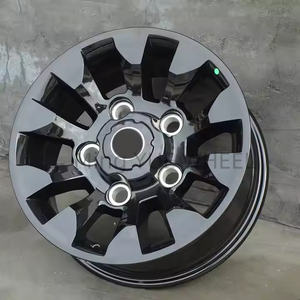 Mingyue 16X8J 18X8J PCD 5X165.1 Formación de flujo para 2001-2016 Land Rover Old <span class=keywords><strong>Defender</strong></span> Rueda de coche de pasajeros negro brillante - Product Image 1