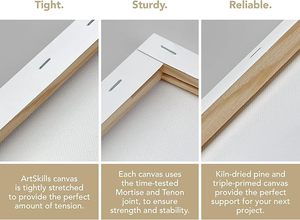 Mini <span class=keywords><strong>tele</strong></span> con cavalletto <span class=keywords><strong>set</strong></span> <span class=keywords><strong>per</strong></span> la pittura <span class=keywords><strong>di</strong></span> piccola arte tavola <span class=keywords><strong>di</strong></span> tela allungata con legno espositore - Product Image 5