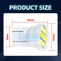 T10 8SMD 3020 LED Keilbirnen Autoinnenbeleuchtung 192 168 194 W5W Weiß Rot Blau 12V 24V für Flipperautomaten