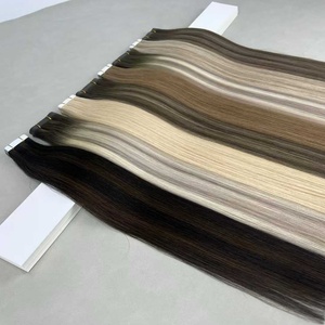 Großhandel Tape-In Haarverlängerungen Nahtlos Unsichtbar Doppelt Gezogen Remy Tape-In Haarverlängerungen 100% Echthaar - Product Image 3
