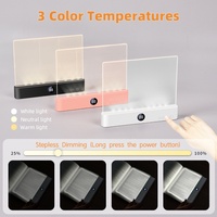 Lampe de lecture LED plate rechargeable portable à prix réduit TJ-RL-100, CRI élevé 80-89, intensité variable, commande par bouton-poussoir, pour dortoir