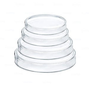 Boîtes de Pétri rondes en <span class=keywords><strong>verre</strong></span> non stériles de 100 mm pour laboratoire, consommables de laboratoire - Product Image 4