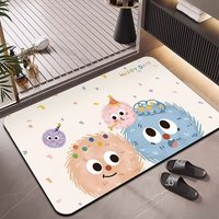 Tapis de sol moderne en caoutchouc de luxe HM, écologique, super absorbant, séchage rapide, antidérapant, 2,5 mm, pour la maison, l'hôtel, la salle de bain