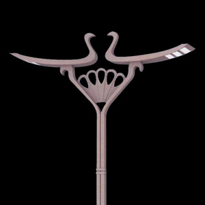 Poste de Luz Solar para Calle, 6, 8, 10, 12 Metros, Metálico, para Iluminación Exterior de Carreteras y Paisajes, 40W, Galvanizado en Caliente - Product Image 1