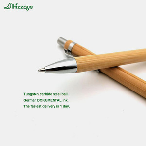 Stylos en bambou écologiques de haute qualité avec logo personnalisé, stylos à bille promotionnels en bois avec logo - Product Image 4