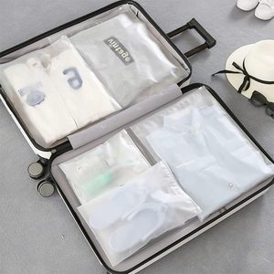 Tùy chỉnh Frosted dây kéo gói Ziplock túi quần áo Zip khóa Silicone Ziplock túi cho quần áo bao bì túi trong suốt - Product Image 6