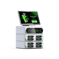 Machine de point de vente de station de location de banque d'alimentation de partage à 8 emplacements de haute capacité avec distributeur automatique de charge Mobile à écran tactile à affichage LED