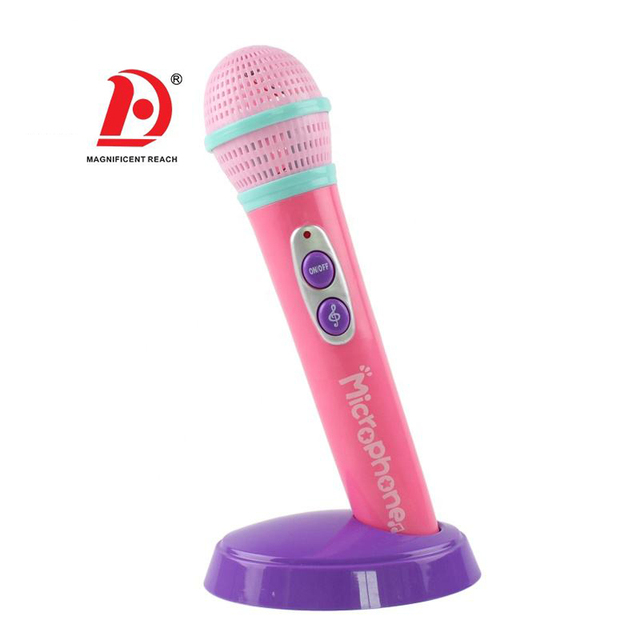 HUADA Electronic Musical Plastic Amplify Voice Kids Karaoke Toy Microphone for Children