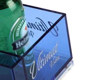 Nhà hàng phổ biến Câu Lạc Bộ quán rượu cá nhân nhựa Wine Bottle dịch vụ Acrylic rượu uống Bảng hiển thị đứng - Product Image 3