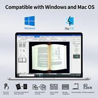 Scanner de documents USB VIISAN, format de capture A2 Max, 130 langues, OCR, auto-égalisation, correction de l'inclinaison, technologie d'élimination des traces de doigts, en stock